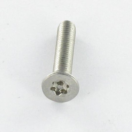 1 x Machine Screw Stainless Steel A2 Security Countersunk Head T20 + Dog Point 4X6