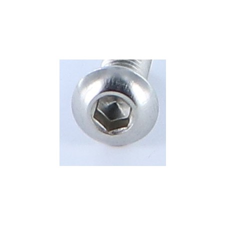 1 x Machine Screw Hex Socket Pan Head Cap M6X8 Full Thread Hexagon Socket 4 Stainless Steel A4