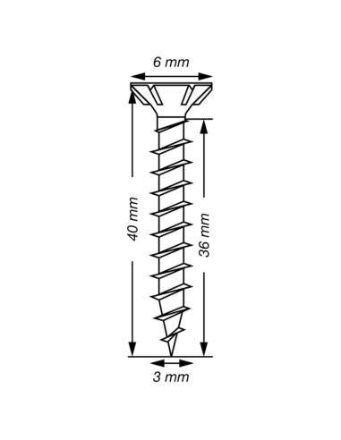 1 x Spax T-STAR MORE Countersunk Head T10...
