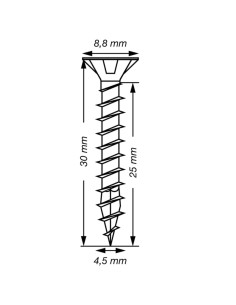Spax T-STAR MORE Countersunk Head T20 Stainless Steel A2... 2