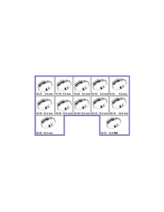 Set of 97 Hose clamp Of Tightening Plain W1Zinc Plated 2