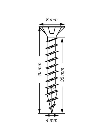 1 x Spax T-STAR MORE Countersunk Head T20...