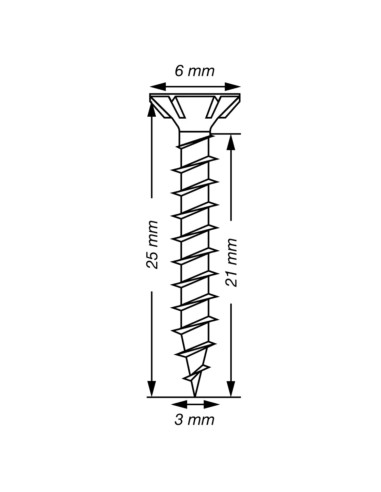 1 x Spax T-STAR MORE Countersunk Head T10...