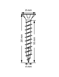 Spax T-STAR MORE Countersunk Head T20 Stainless Steel A2... 2