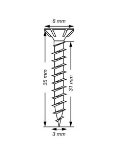 Spax T-STAR MORE Countersunk Head T10 Stainless Steel A2... 2