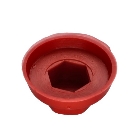 1 x Cap Hexagonal Head Polyethylene RAL3003 for self-drilling or sheet metal screws Ø 4.8-5.5