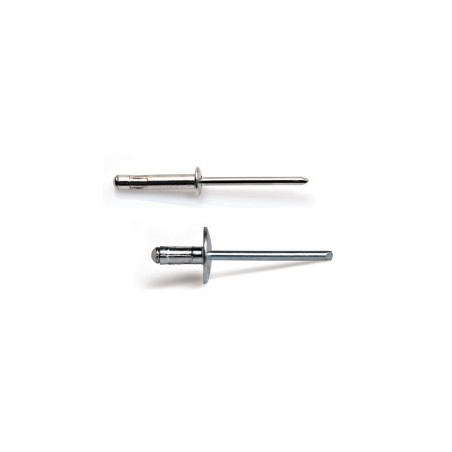 1 x Set of 500 Multigrip blind rivets Aluminum Steel Rod DEGOMETAL
