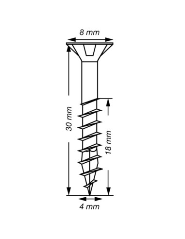 1 x Spax T-STAR MORE Countersunk Head T20...