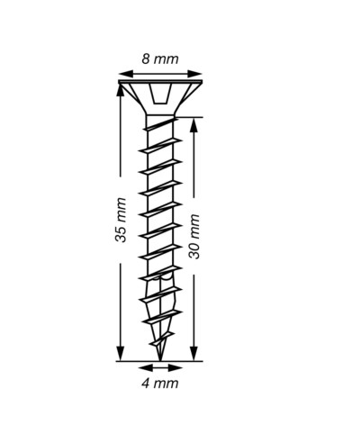 1 x Spax T-STAR MORE Countersunk Head T20...