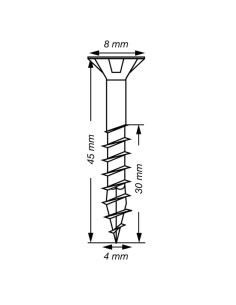 Spax T-STAR MORE Countersunk Head T20 Stainless Steel A2... 2