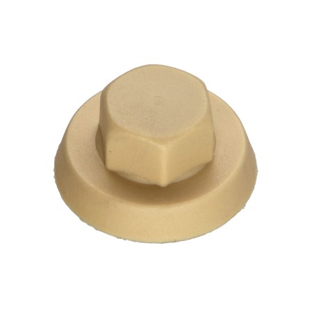 1 x Cap Hexagonal Head Polyethylene Ral1001/Beige for self-drilling or sheet metal screws Ø 4.8-5.5