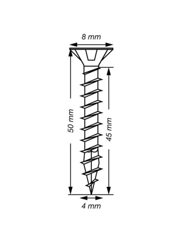 1 x Spax T-STAR MORE Countersunk Head T20...