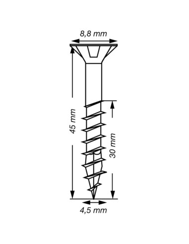 1 x Spax T-STAR MORE Countersunk Head T20...