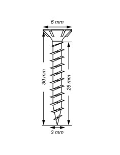 Spax T-STAR MORE Countersunk Head T10 Stainless Steel A2... 2