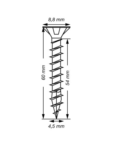 1 x Spax T-STAR MORE Countersunk Head T20...