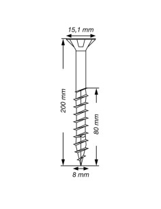 Spax T-STAR MORE Countersunk Head T40 Stainless Steel A2... 2