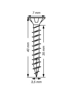 Spax T-STAR MORE Countersunk Head T15 Stainless Steel A2... 2