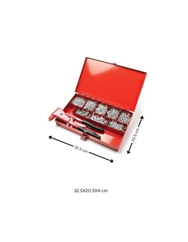 1 x Set of Pliers GO9800 + 1000 Rivet DEGOMETAL