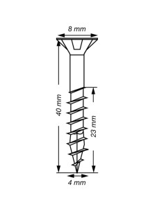 Spax T-STAR MORE Countersunk Head T20 Stainless Steel A2... 2