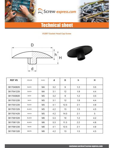 1 x Screw Head Cover Socket Head M14 Head...
