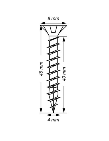 1 x Spax T-STAR MORE Countersunk Head T20...