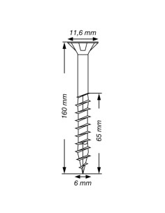 Spax T-STAR MORE Countersunk Head T30 Stainless Steel A2... 2