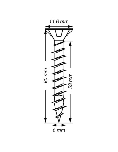 1 x Spax T-STAR MORE Countersunk Head T30...