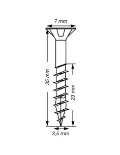 Spax T-STAR MORE Countersunk Head T15 Stainless Steel A2... 2