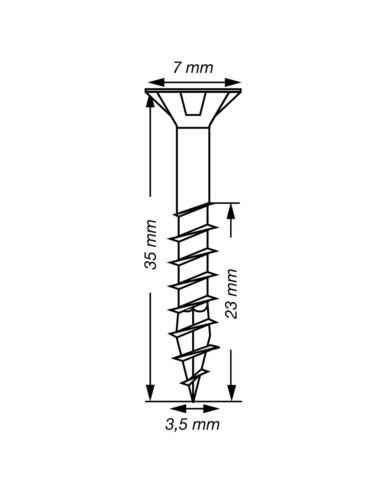 1 x Spax T-STAR MORE Countersunk Head T15...
