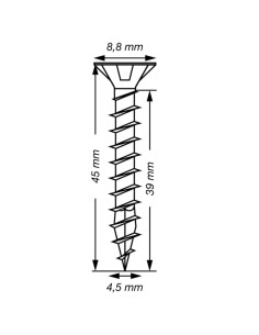 Spax T-STAR MORE Countersunk Head T20 Stainless Steel A2... 2