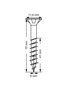 Spax T-STAR MORE Countersunk Head T30 Stainless Steel A2... 2