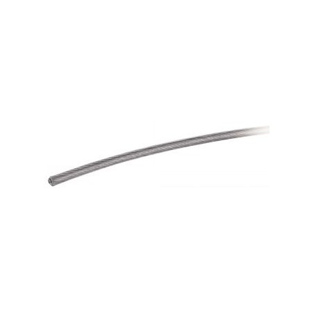 1 x Meter of Wire Rope Diameter 4 Stainless Steel A4 SHEATH Plastic (Sold By Meter)