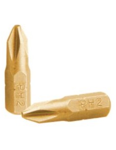Bit Industrial quality 1/4" C6.3 Titanium Phillips 1...