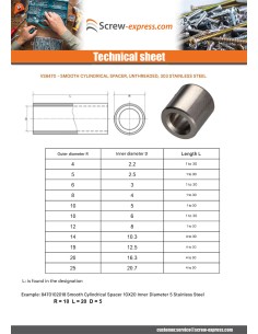 Coupling Nut Cylindrical Smooth 5X12 Diameter Internal... 2