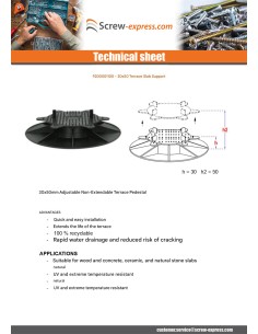 Slab support terrace 30X50 2