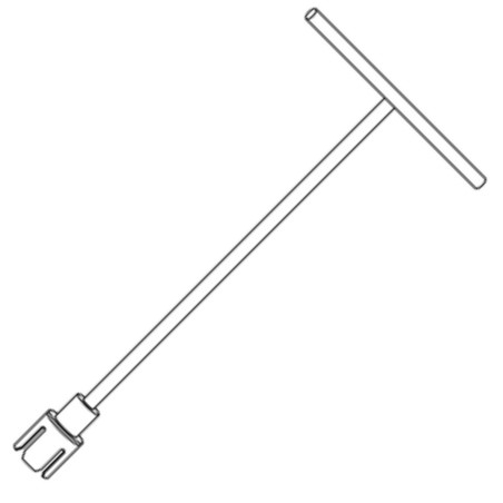1 x Screwdriver for terrace foundation HAPAX ROCK