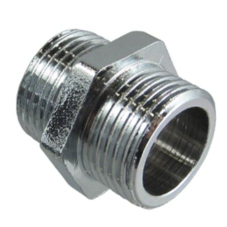 1 x Nipple figure 280 Male / Male 1" Chrome Plated Brass