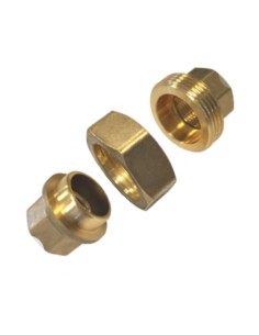 Straight union fitting 15x21 (1/2") Female/Female Brass... 2