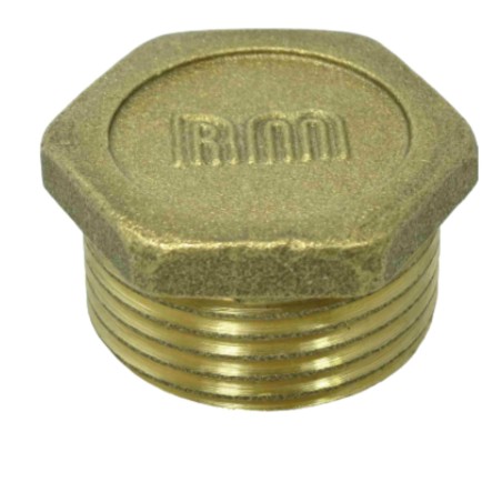 1 x Male plug Figure 290 26x34 (1") flat head Brass