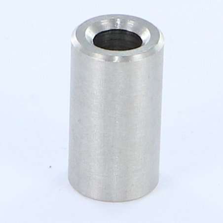 1 x Coupling Nut Cylindrical Smooth 12X3 Diameter Internal 8 Stainless Steel