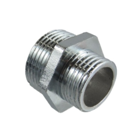 1 x Reduced nipple figure 245 Male / Male 15X21 X 26X34 Chrome Plated Brass