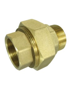 Straight union fitting 66x76 (2"1/2) Male/Female Brass...
