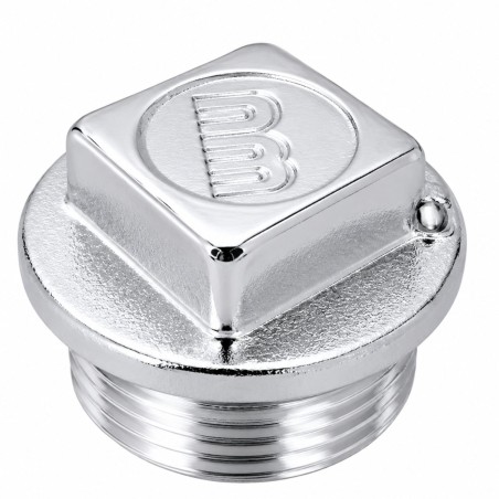 1 x Male plug Figure 290 with lead seal 20x27 (3/4") Square Head Chrome Plated Brass