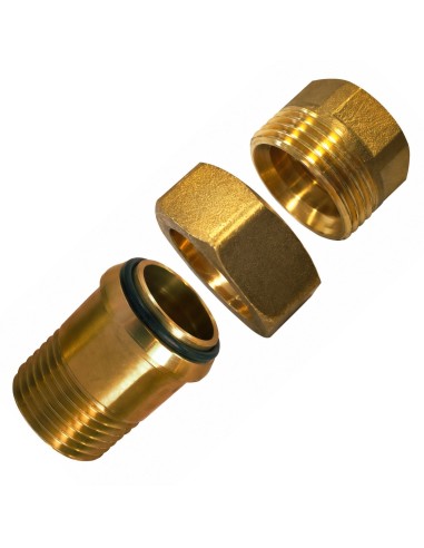 1 x Straight union fitting with O-ring seal...