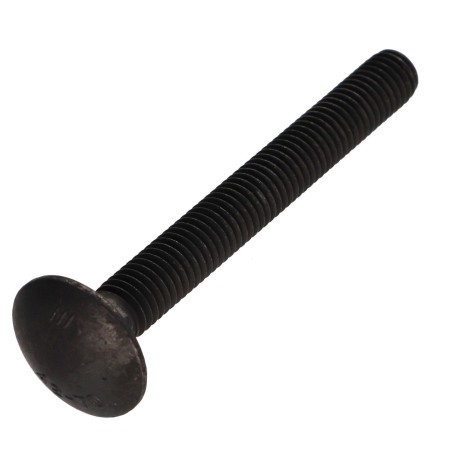 1 x Carriage Bolt Stainless Steel A2 M8X70 Black Partial Thread