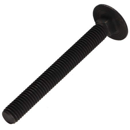 1 x Carriage Bolt Stainless Steel A2 M8X70 Black Partial Thread