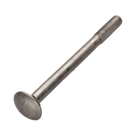 1 x Carriage Bolt Stainless Steel A2 M12X120 Partial Thread