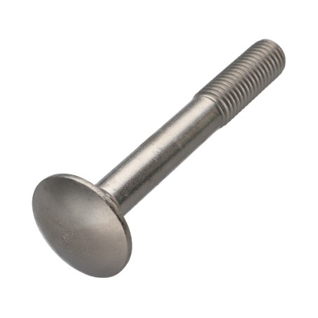 1 x Carriage Bolt Stainless Steel A2 M10X80 Partial Thread