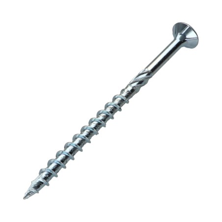 1 x Framing screws TEKOR Countersunk Head With Serration T40 10X100 Thread Length: 60 cut Type 17 Drilling Point Zinc