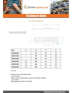 Suspension Length 80 Zinc Plated 2